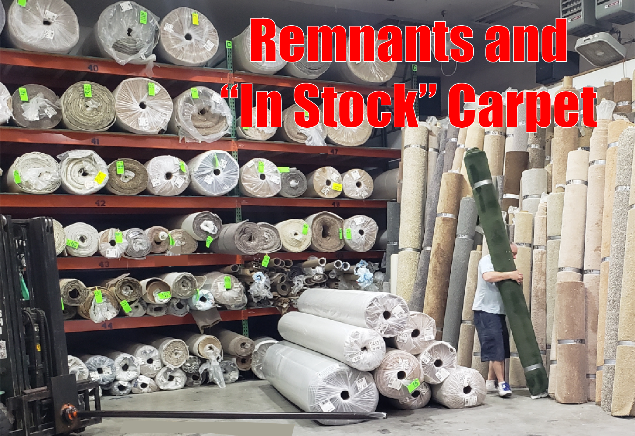 carpet remnants, in stock carpet, carpet for quick installation, carpet only